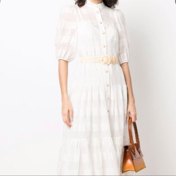 Zimmermann Rosa Striped Midi Dress - Picture 3 of 10